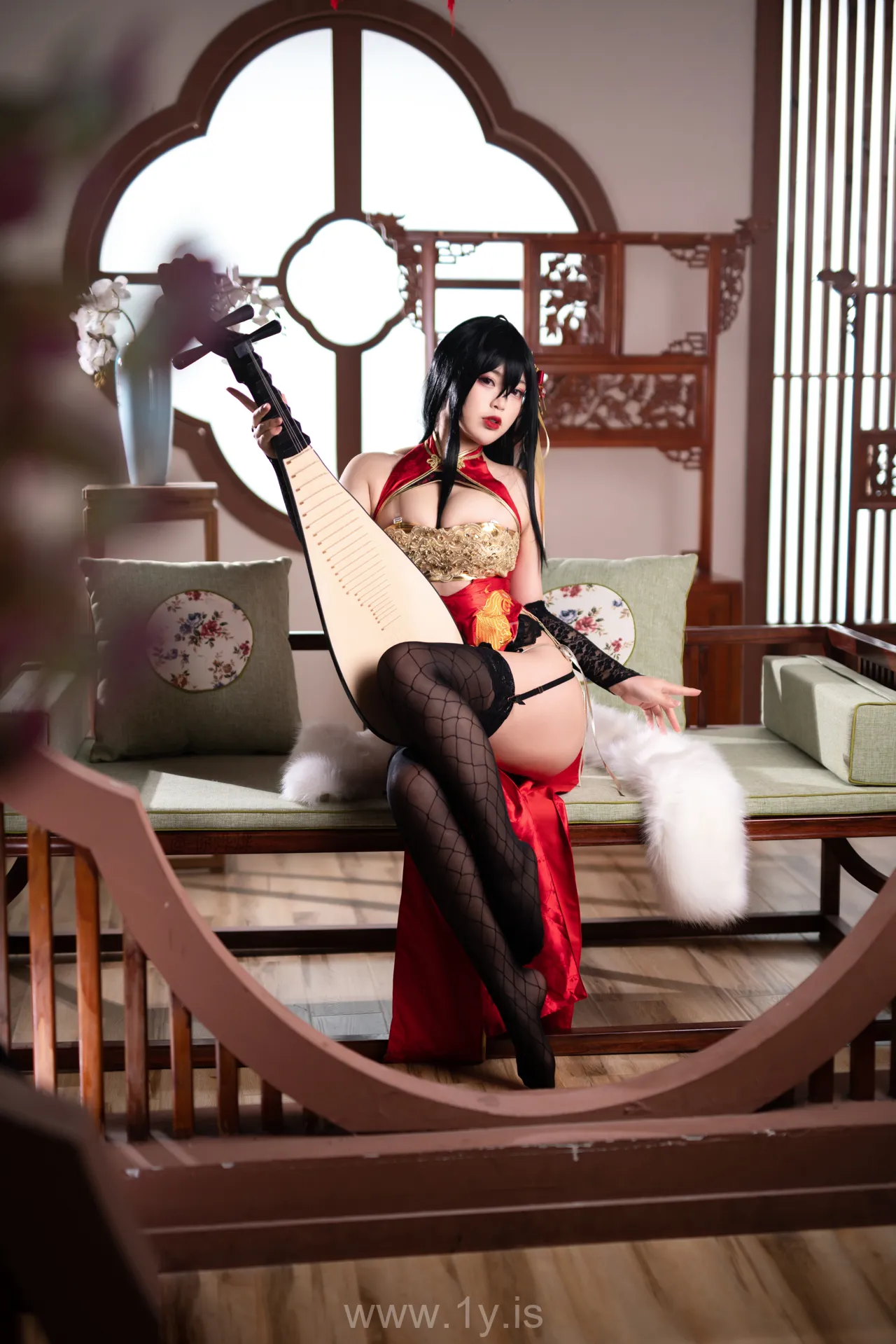 Coser@白烨 NO.013 Fancy Asian Cutie 大凤旗袍新年限定